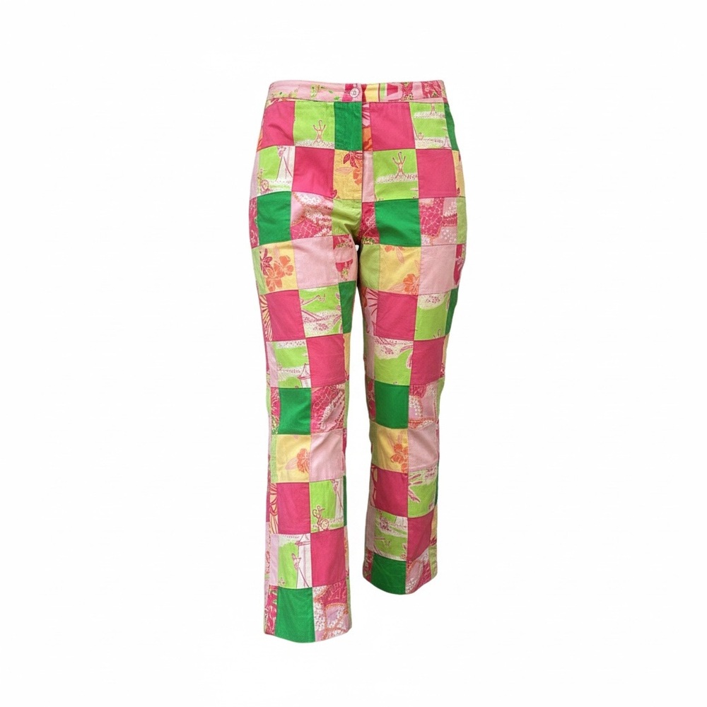 Lilly Pulitzer Colorful Patchwork Capris (82)